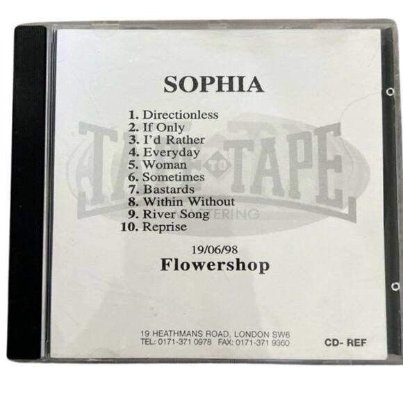 Sophia The Infinite Circle Promo CD Flowershop Tape to Tape Mastering 1998 VG - Picture 1 of 4